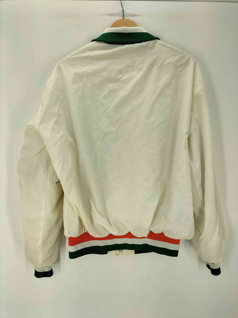 キングルイ King louie 70-80S USA製 プリント 白タグ PROFIT IRISH アイリッシュ アーム ロゴ リブライン ナイロン コーチ ジャケット メンズ import:XL
